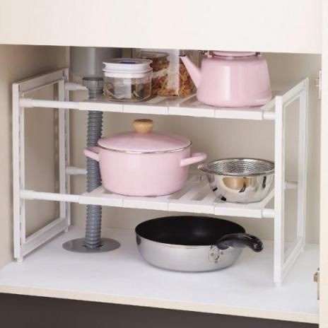 Terlaris Rak Sepatu Panci Dapur Serbaguna Plastik Penyimpanan 2 Tingkat