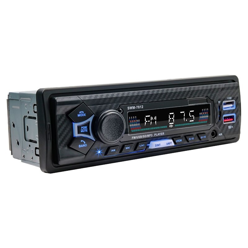 Tape Audio Mobil Voice Bluetooth MP3 Player USB Charge - SWM-7812 - Black