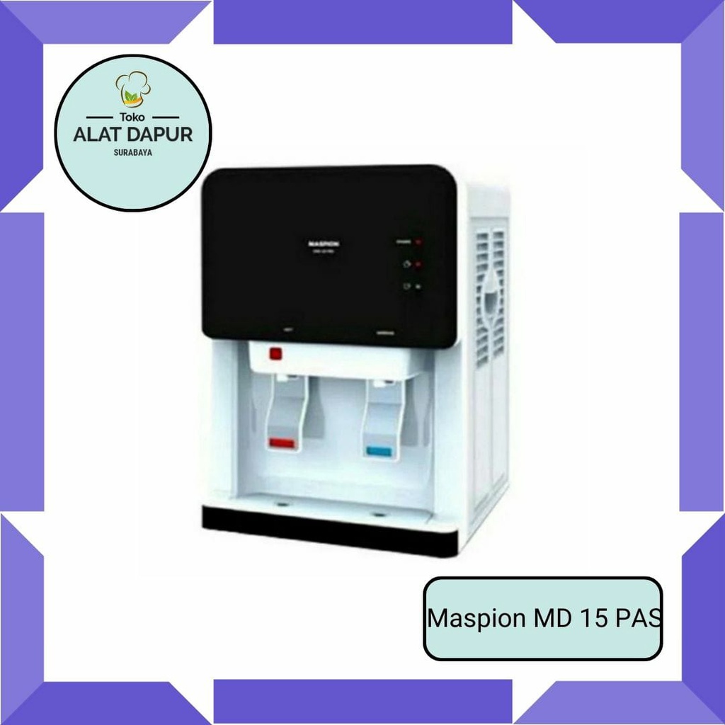 Water Dispenser Air Galon Atas Panas Normal Maspion MD 15 PAS 15PAS