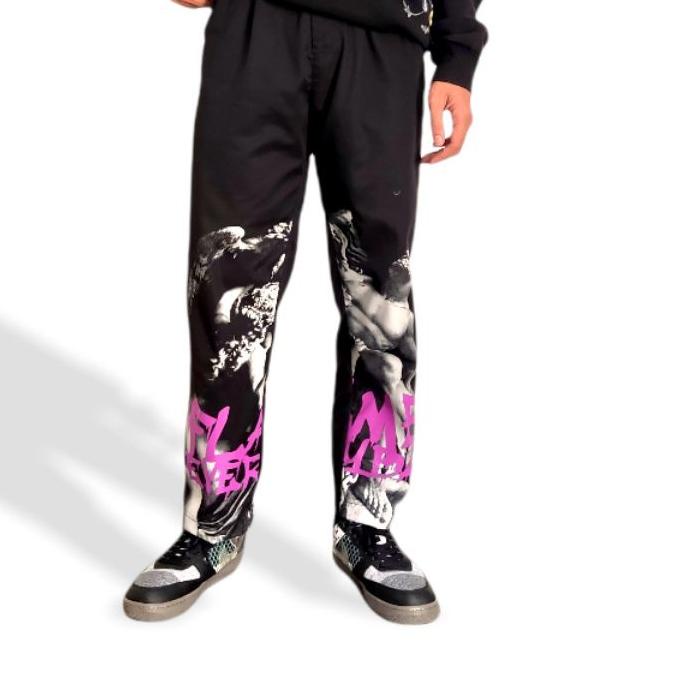 ❋ Flame Everyday Sculpture Baggy Pants ♪