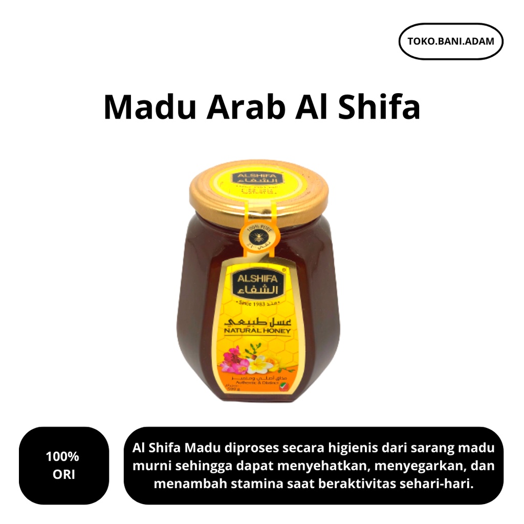 

Madu Alshifa Natural Honey - Stamina Daya Tahan Tubuh - Madu Asli Murni - Toko Bani Adam