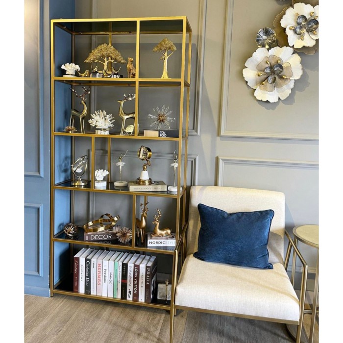 LEMARI RAK INDUSTRIAL KACA RIVER BESI SOLID