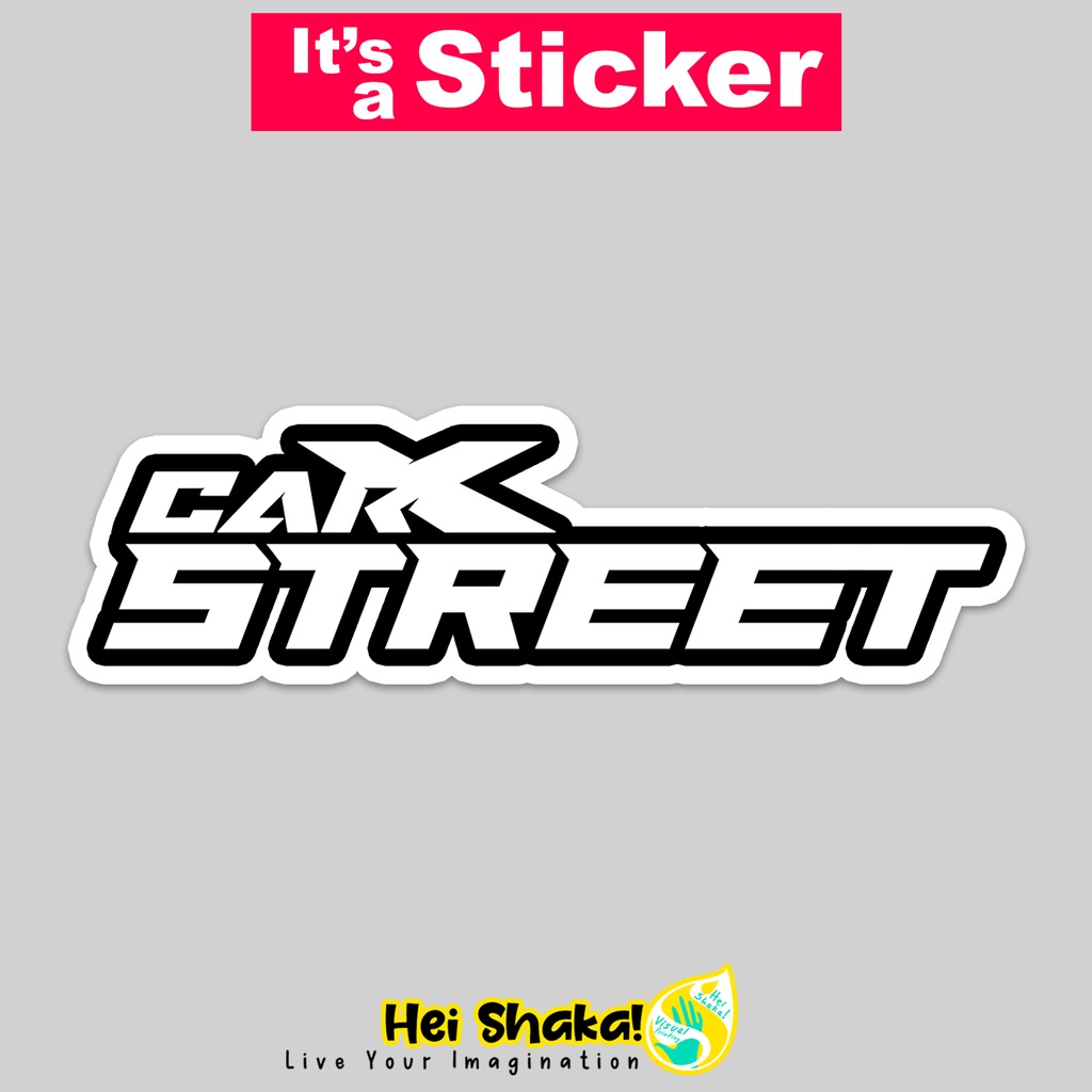 

Stiker Carx Street Logo Sticker Gamer Tempelan Gaming Bahan Vinyl Anti Air
