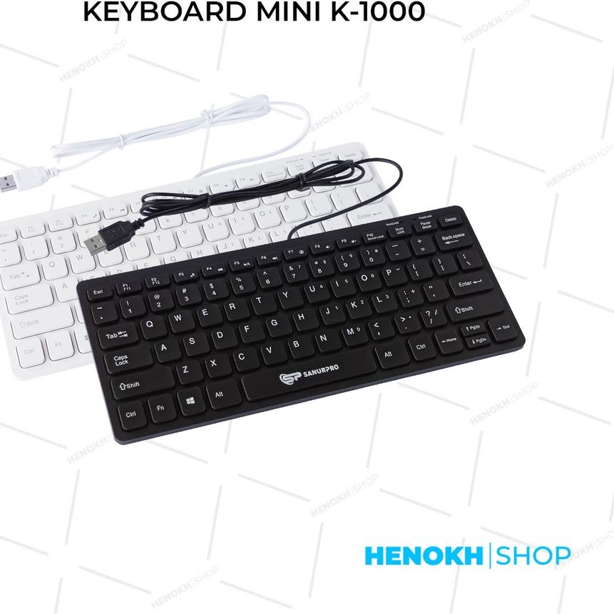 ✯ Keyboard Mini USB SANURPRO K-1000 / Keyboard External Mini / Keyboard Laptop External ➤