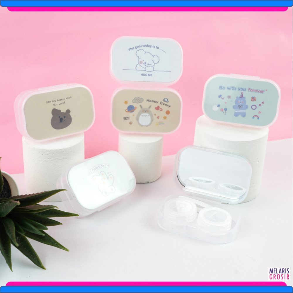 TEMPAT KOTAK SOFTLENS MINI KARTUN KOTAK DOVE