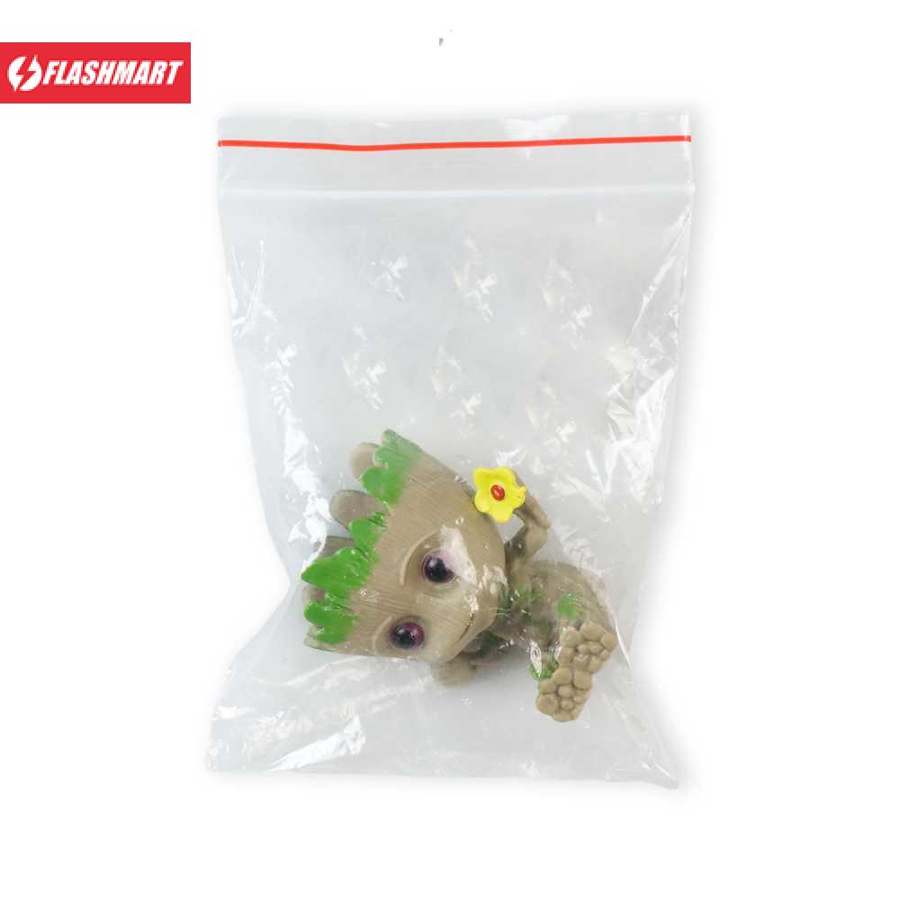 Flashmart Groot Mini Action Figure Holding Flower Pot Tanaman 5cm - TKR3