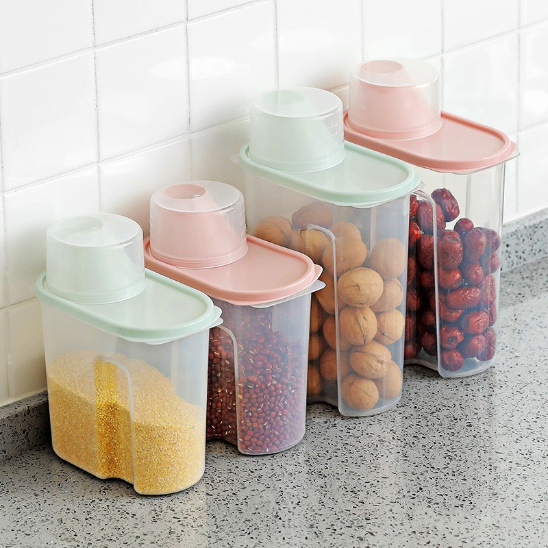 FYGALERY HL0212 Toples Plastik Makanan Kotak Tempat Penyimpanan Snack Box Container