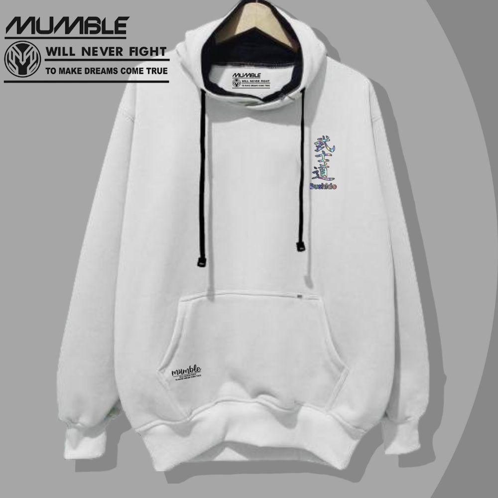 Sweater Hoddie Cowok Warna Putih Sablon Foil Hoodie Pria Oversize List Busidho Hodi Terbaru Terpopuler Dan Terlaris