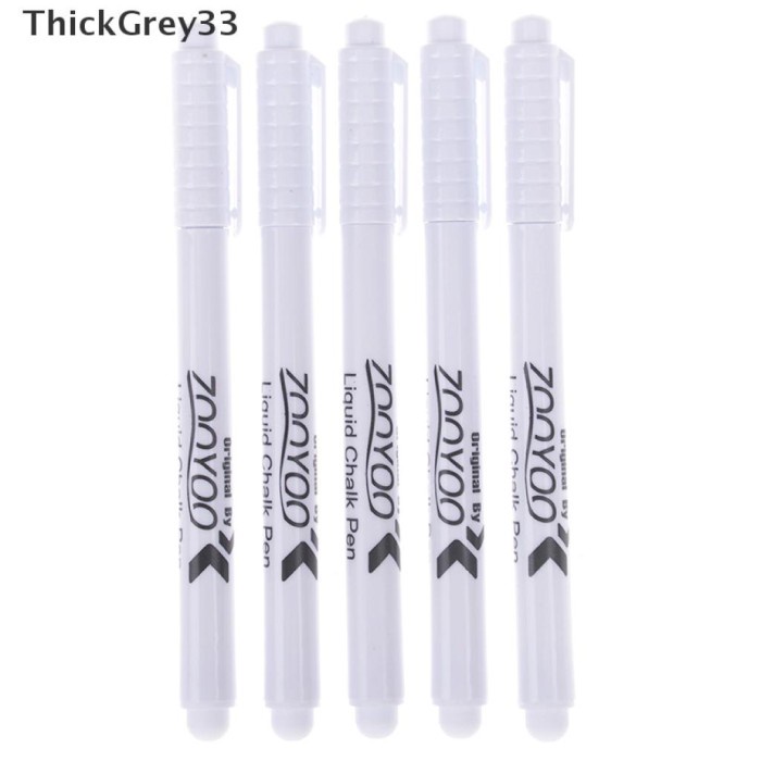 

Terlaris Thickgrey 3Pcs New White Chalk Pen Marker Chalkboard Blackboard Pen Er