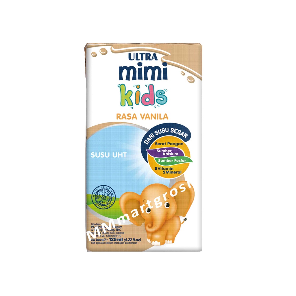 Ultra Mimi Kids/ Rasa Vanilla/ Susu UHT/ Susu Anak/ 125ml