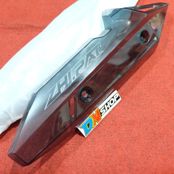 Tameng knalpot zhipat smoke vario125 vario150 led new ---READY---