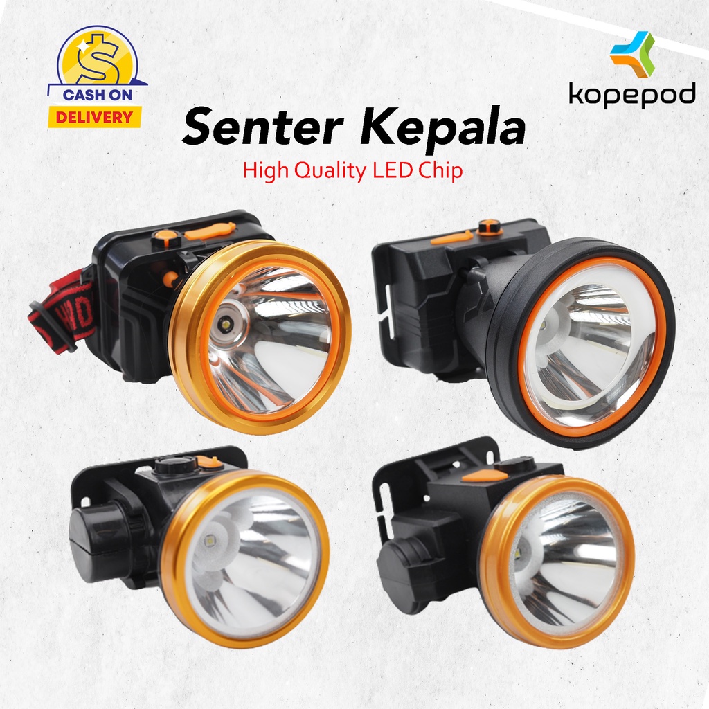 KopepodCOD Senter Kepala 100 Watt dan 30 Watt Waterproof Kualitas Premium Diameter Besar