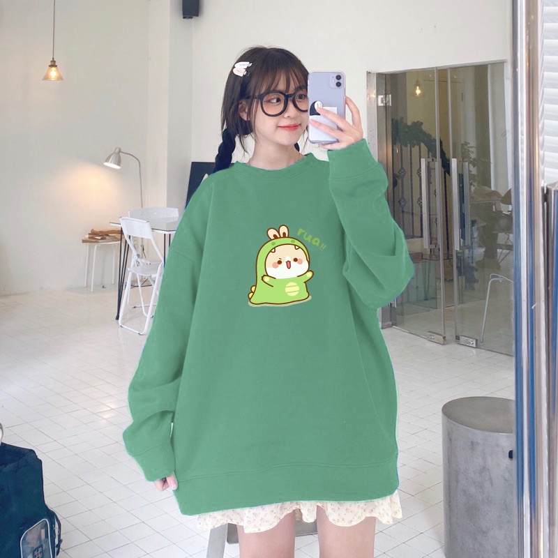 Sweatr Dino Roar Cute Korean Style | Dhea Fashion