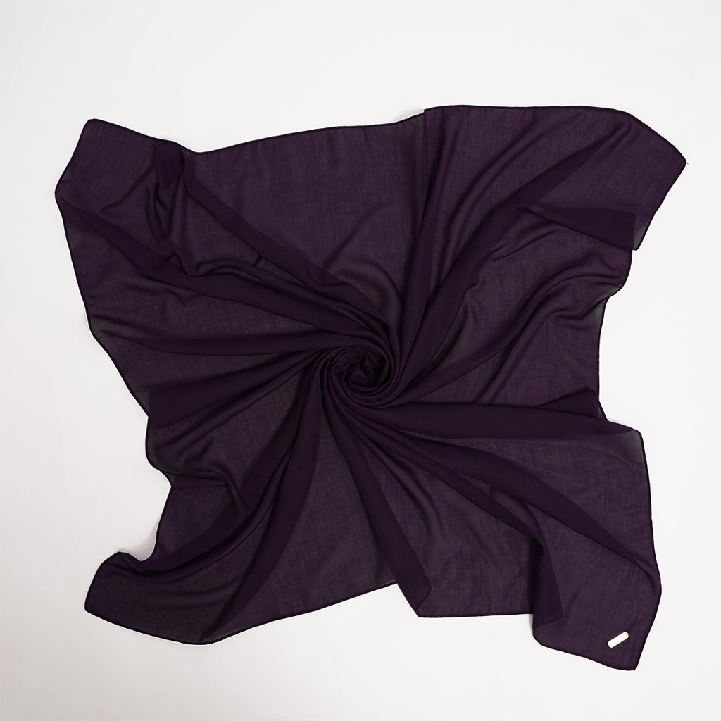 ALIF HIJAB POLOS SEGI EMPAT PARIS PREMIUM KOREA - POTENT PURPLE ( SPL-D1-016 )