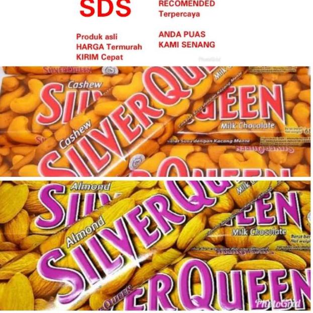 

8.8 BRANDS FESTIVAL SILVERQUEEN CASHEW / ALMOND 58G yg besar