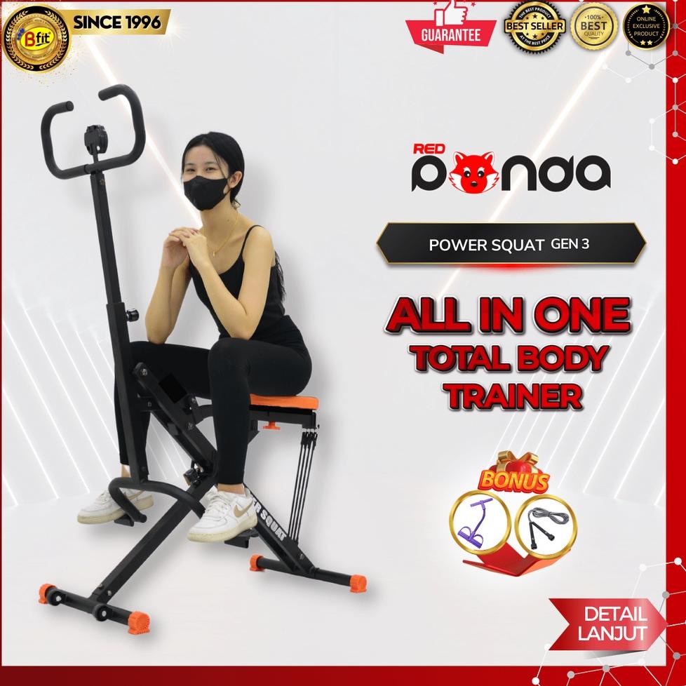 LANGSUNG ATC RedPanda New Power Squat Rider - Power Squat Sports Equipment - Power Home Squat