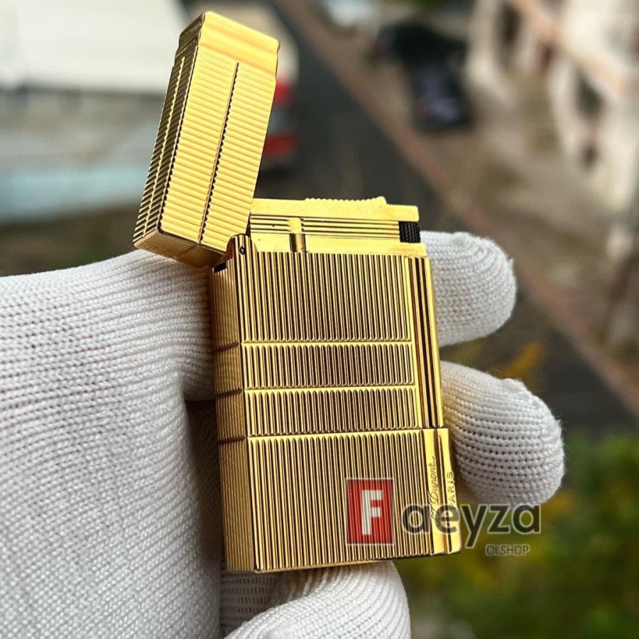 Korek Api S.t Dupont Gold Ligne Paris Super Premium Unik