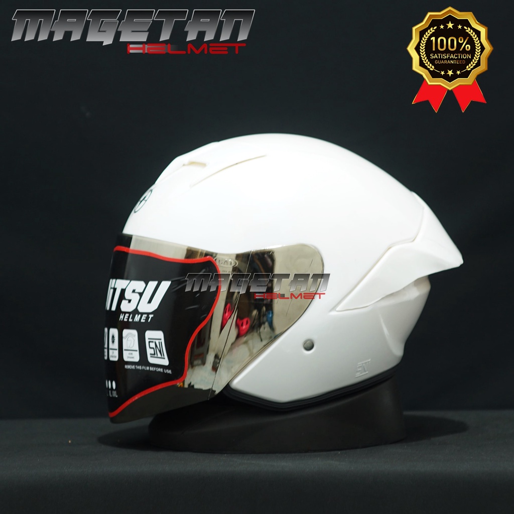 Jitsu Helm Half Face JS1 Series Solid Premium