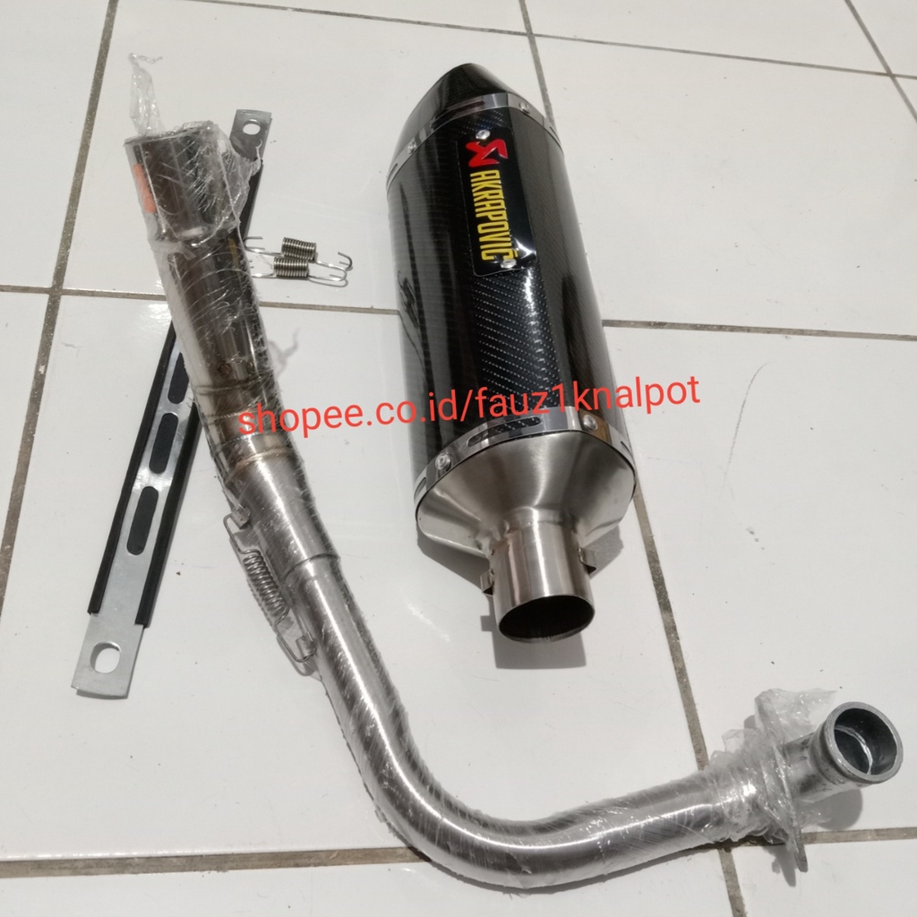 Knalpot Akrapovic racing full-set inlet 38mm