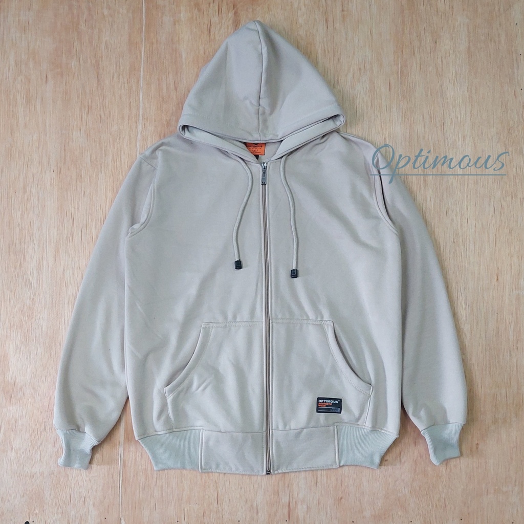 hoodie zipper resleting polos tebal premium pria wanita sweater