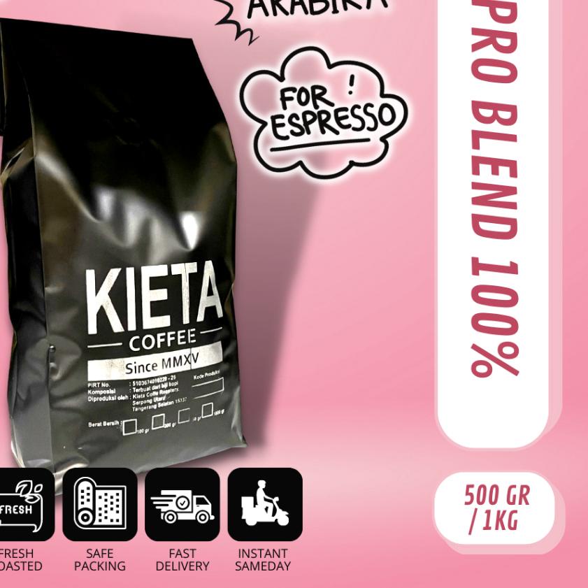 

☝ Biji Kopi 1kg Espresso Blend Arabika 100% ✹