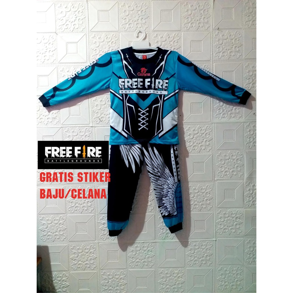 FEI FASHION / SETELAN ANGEL FF ANAK LAKI LAKI FREE JERSEY 2-10 THN | BAJU ANGEL FREE FIRE SETELAN LE