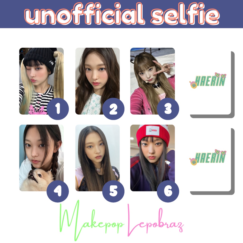 [PART 1] [MIN. 3 PC] NEW JEANS UNOFFICIAL SELFIE - GIRLFRIENDABLE MINJI HYEIN HAERIN DANIELLE HANNI