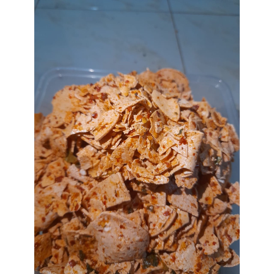 

Basreng Premium Pipih Pedas by Redrose Snack uk 50gr