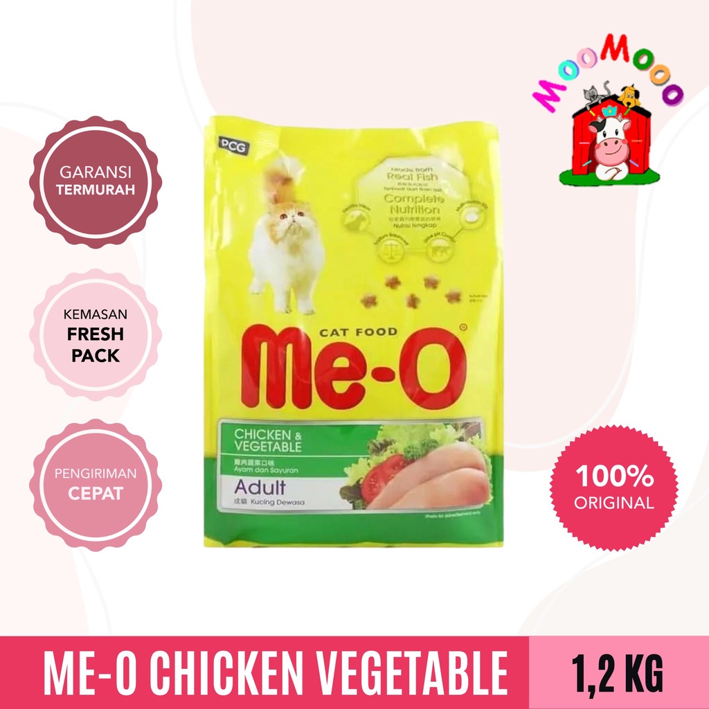 Me-O Adult Cat 1.2 Kg | Meo Tuna/Salmon/Mackerel/Gourmet/Beef 1.2kg