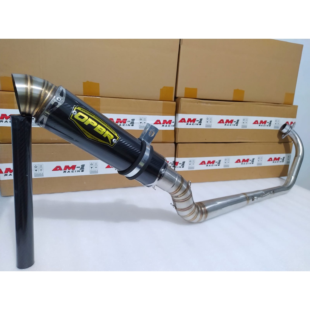 Knalpot OPBR Carbon Malaysia Style Pnp Jupiter Mx 135 150 King New Old Satria Fu Karbu Full System C