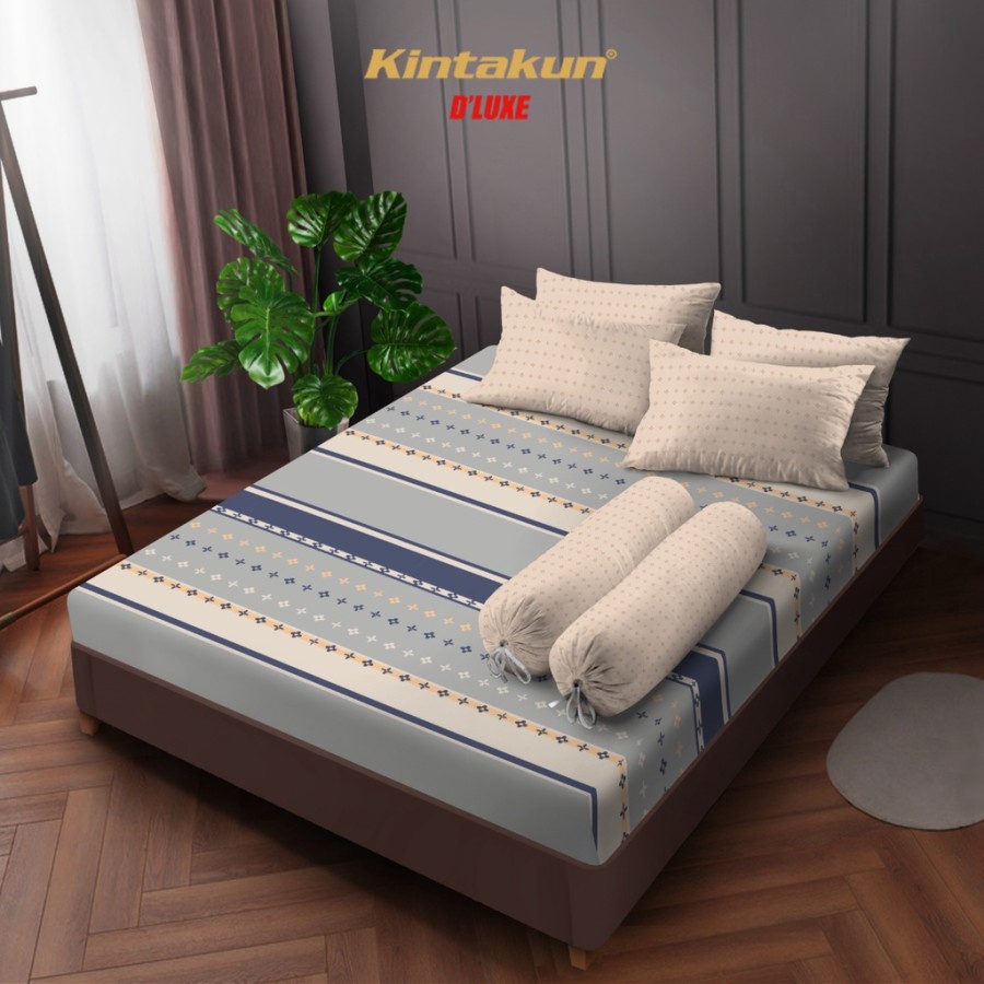 Kintakun Sprei 160/180/200 Madana Aesthetic Dluxe B2 Microtex Krem