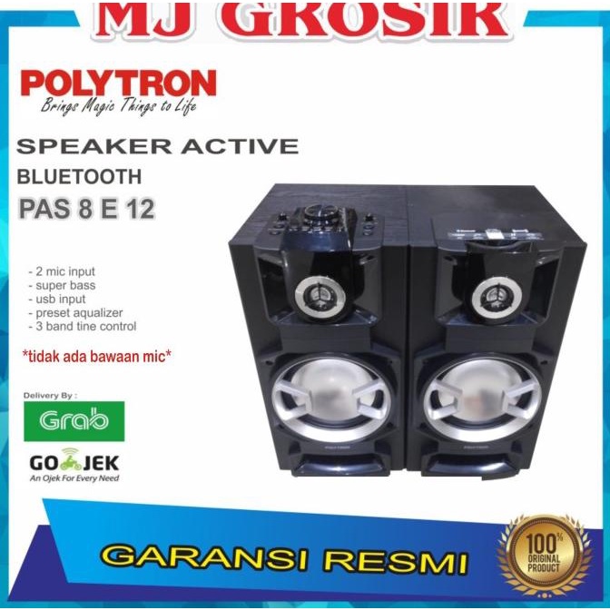 Promo Polytron Speaker Audio Pas 8E12 Pas8E12 Usb Bluetooth