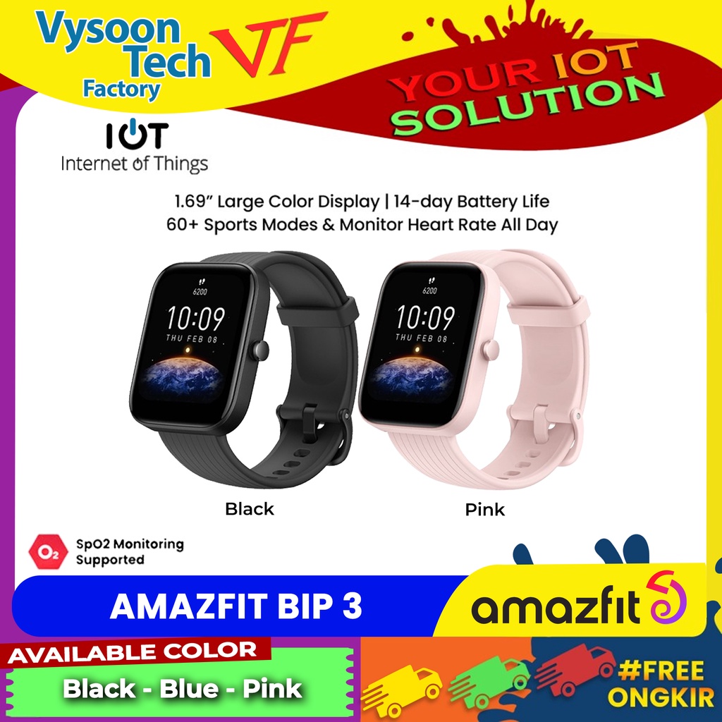 Amazfit BIP 3 Smartwatch Garansi Resmi