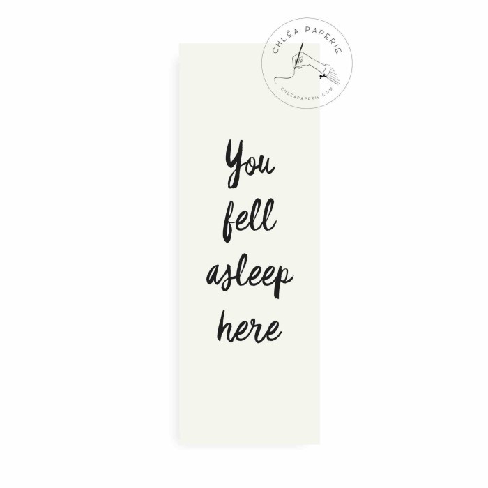 

Bookmark / You Fell Asleep Here / Pembatas Buku Star Seller