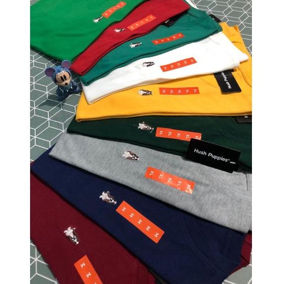 Terjamin Kaos Hush Puppies Kaos Hush Puppies Polos Pria dan Wanita Hush puppies Extra Bonus