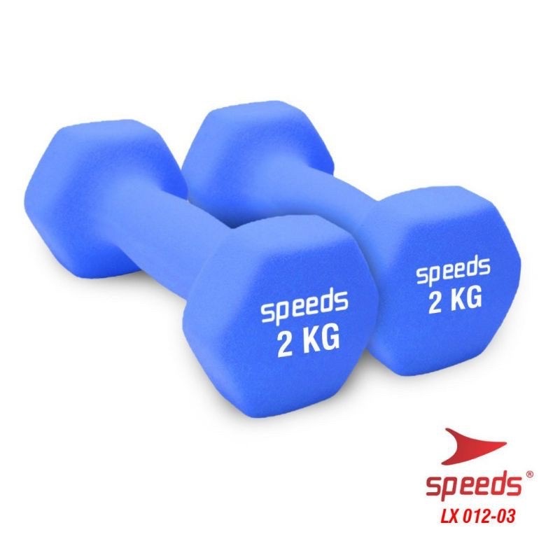 RB Barbel Speeds Neoprene LX 012-3 2KG/ Dumbell Vinyl Speeds 2kg LX 012-3 barbel 2kg cowfish