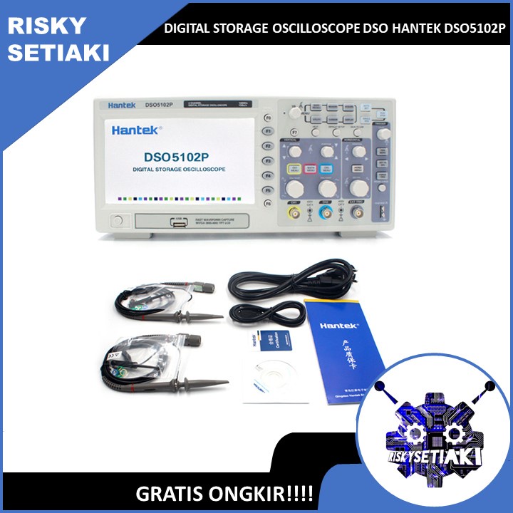 DIGITAL STORAGE OSCILLOSCOPE DSO HANTEK DSO5102P OSILOSKOP PORTABEL