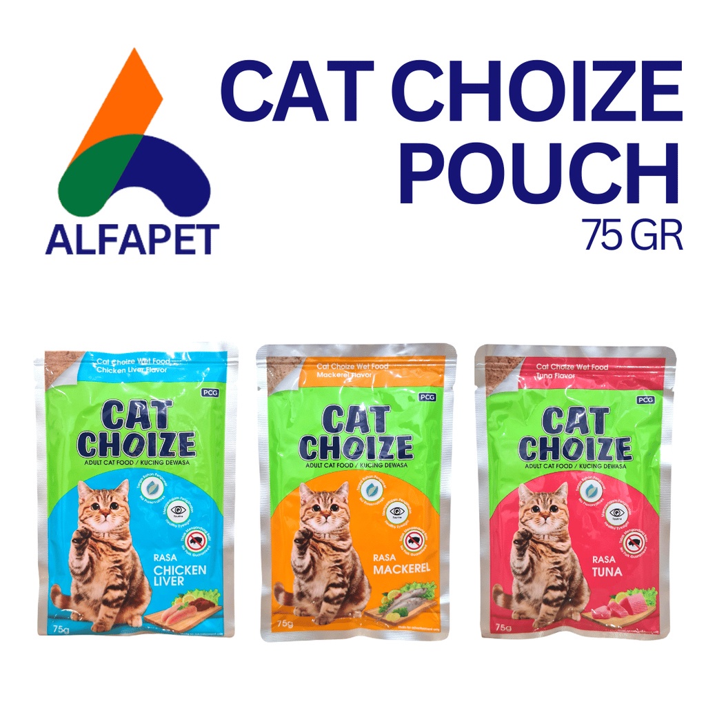 PH.Medan CAT CHOIZE Pouch 75gr Wet Food - Makanan Basah untuk Kucing