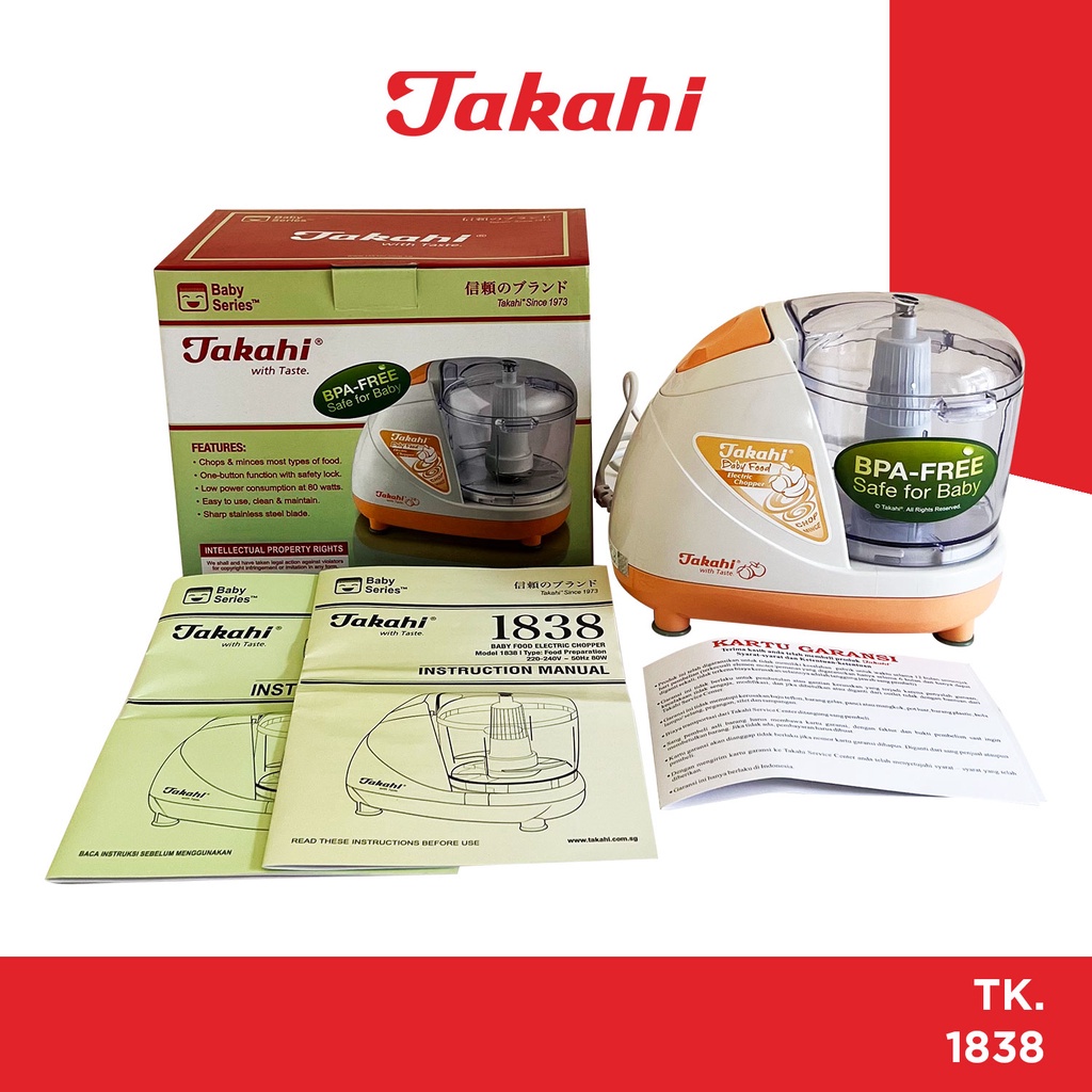 Takahi Baby Food Electric Chopper TK-1838