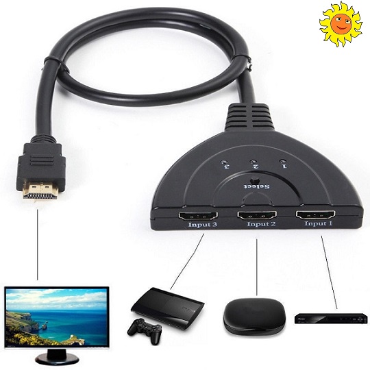 SWITCH HDMI 3 PORT (3 INPUT 1 OUTPUT) / HDMI SWITCHER