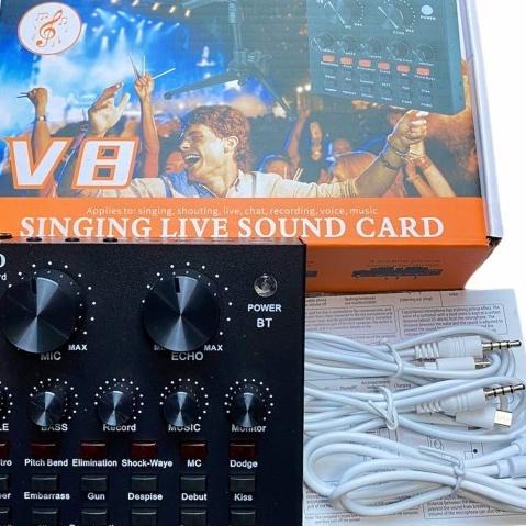 ❋ Sound card V8 Mixer SoundCard V8 MIXER Audio USB External Soundcard ➧