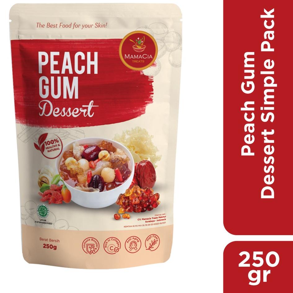 

☀ Mamacia Treats Paket Peach Gum Komplit Kualitas Super Grade A+ / Tao Jiao / Simple Pack ❈