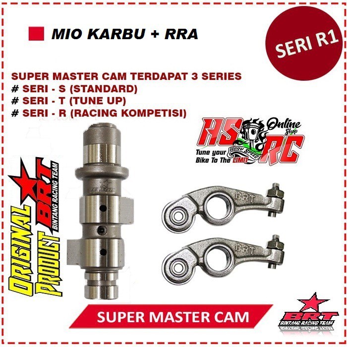 Discount Noken As Brt Kem Mio Sporty Racing Brt Type R1 Master Cam Mio