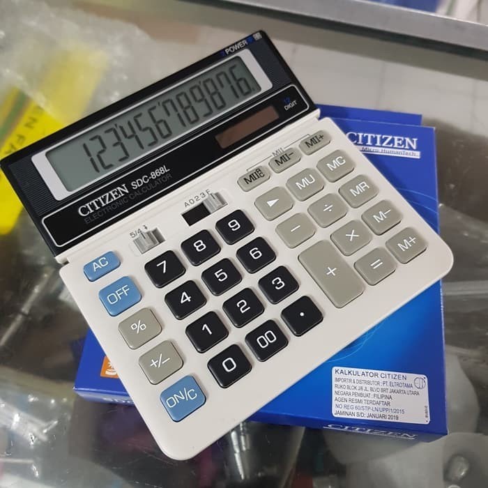 

Best Seller Kalkulator 12 Digit / Calculator Citizen Sdc 868L