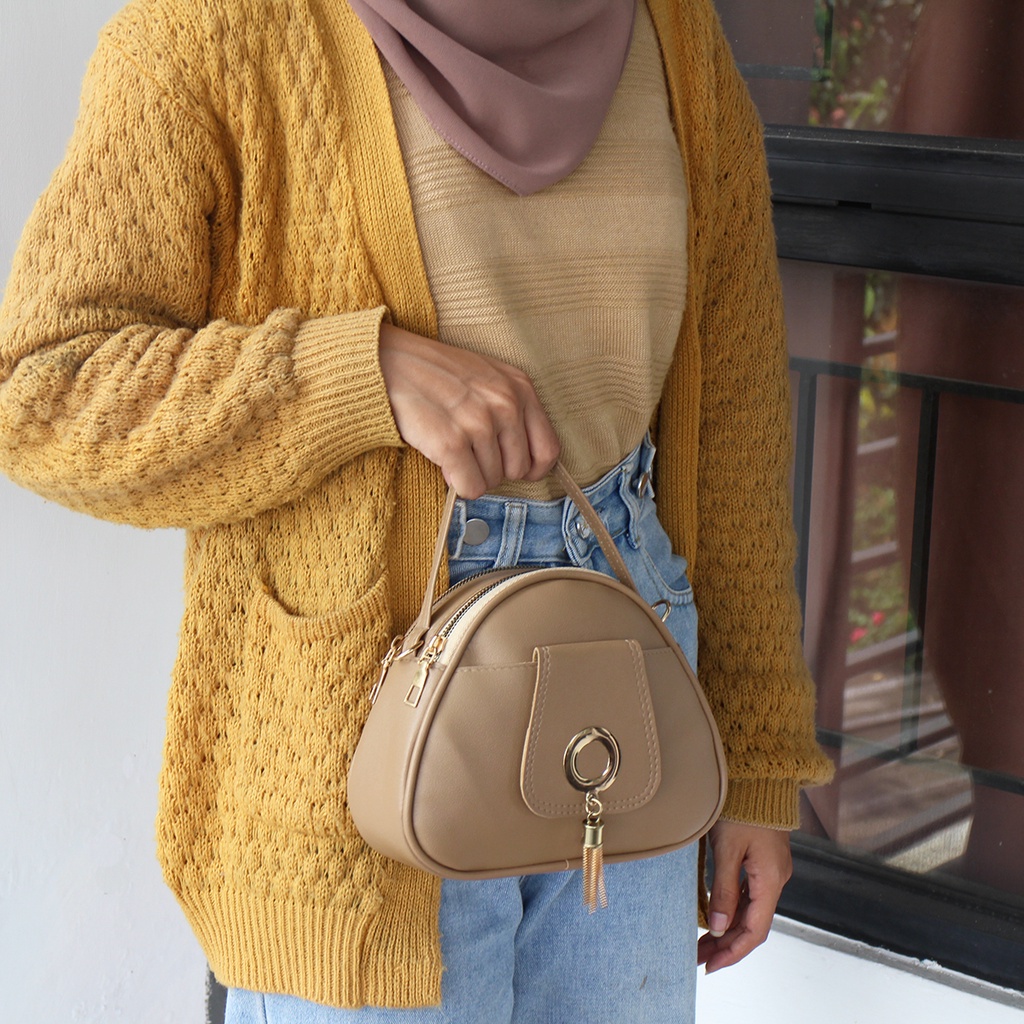 Luna Aura Slingbag Wanita Ring Rumbay 3 Ruang Tas Slempang Wanita Terbaru Tas Lucu &amp; Imut Tas ootd