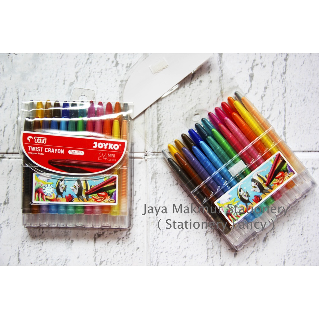 Crayon Putar Twist Joyko 24 Warna TWCR-24Mini (1 Set)