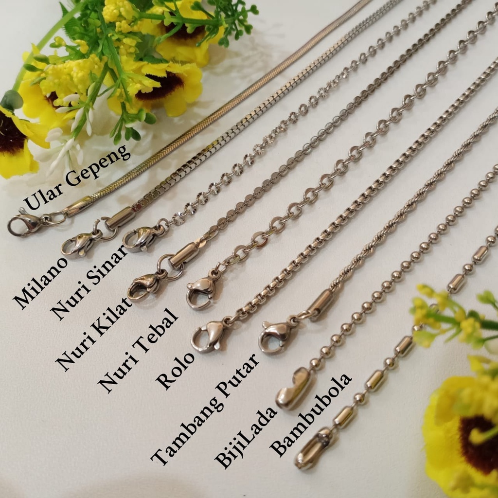 Kalung Rantai MCI Silver
