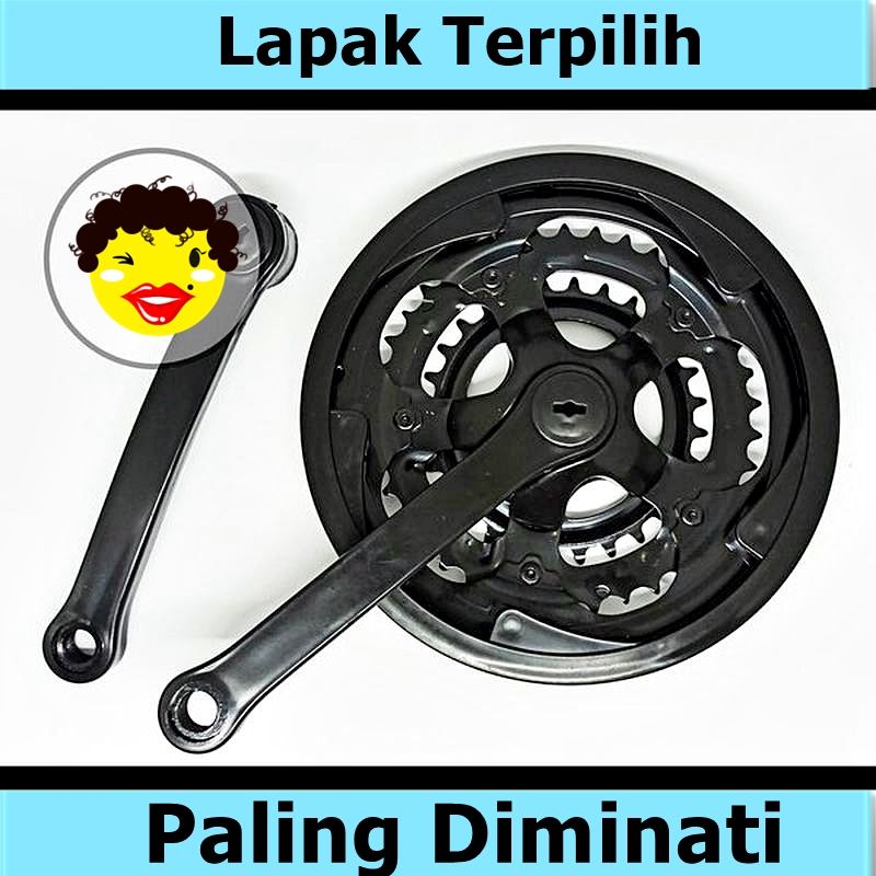 Gir Gear Crank Sepeda MTB 48T - 38T - 28T Sepeda murah