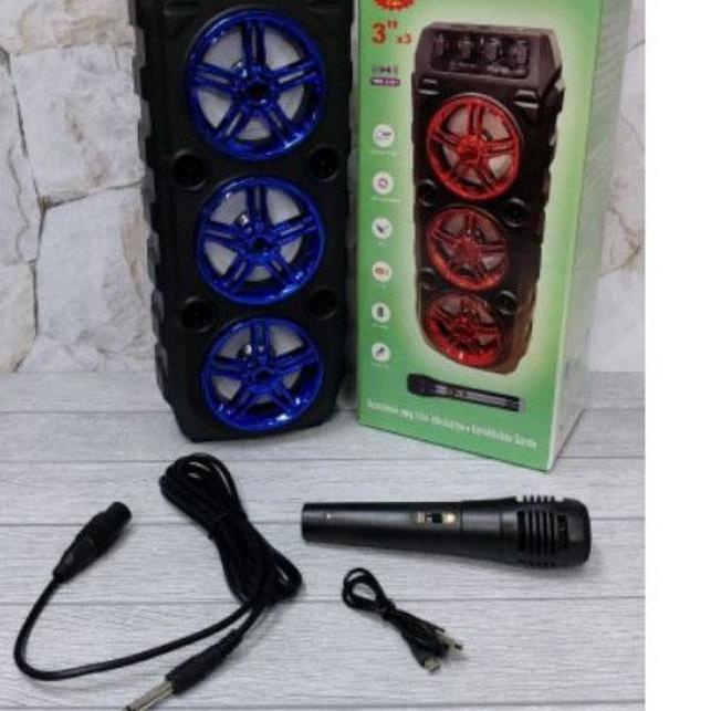 ☻ COD Speaker Bluetooth Portable SX 3006/Sonia 8571/Sonia 6589/Sx 2006 Free Mic Karaoke X-Bass//Salo