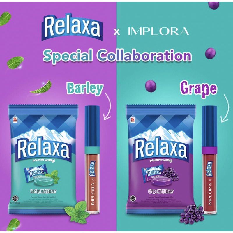 IMPLORA MATTE LIPCREAM RELAXA BARLEY &amp; GRAPE | Implora Relaxa | LIMITED EDITION